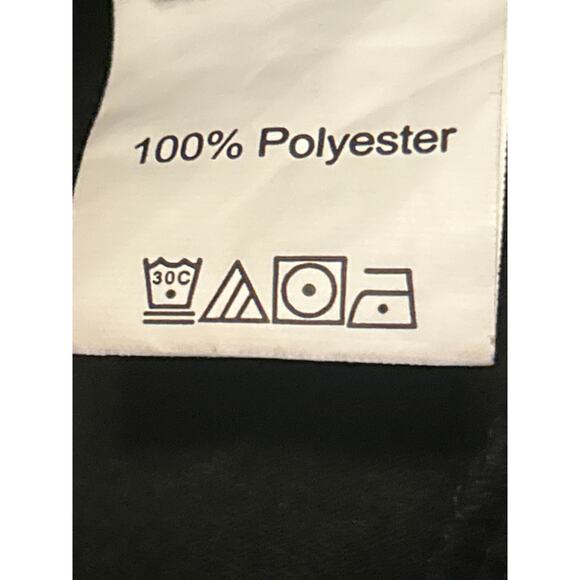 GUC Shein Shiny Black Ruffled Short Shorts Size 8-10 US - Picture 4 of 5